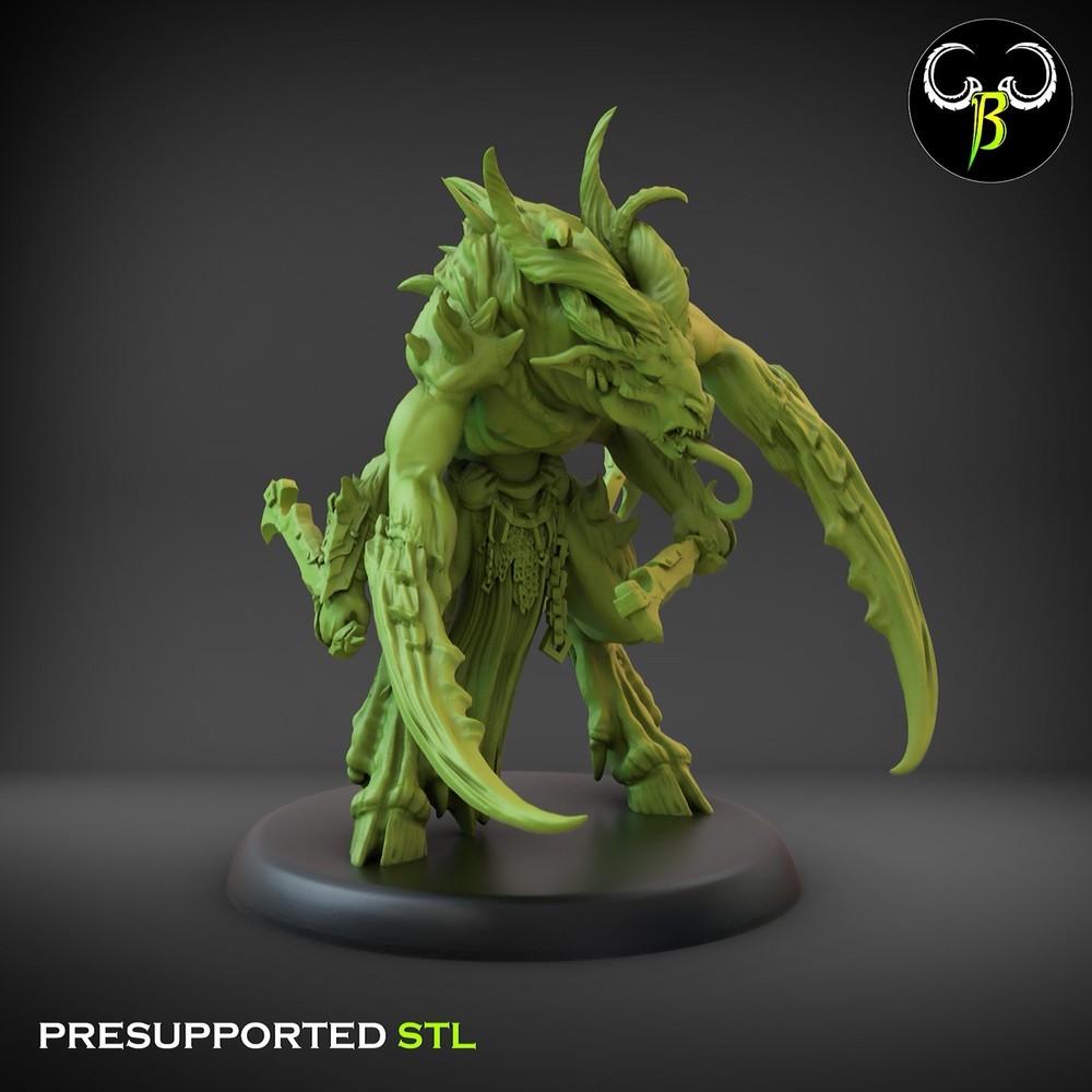 7 Herd Mutants, Fallen Beasts, 3D Printed ClayBeastCreation