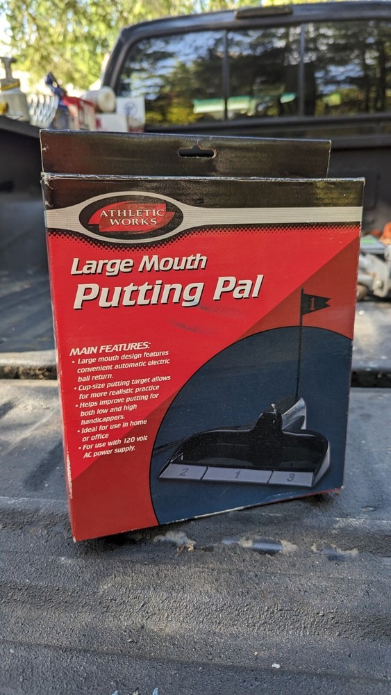 Athletic Works Putting Pal Automatic Return Golf Tool Golfing Putt Practice Home