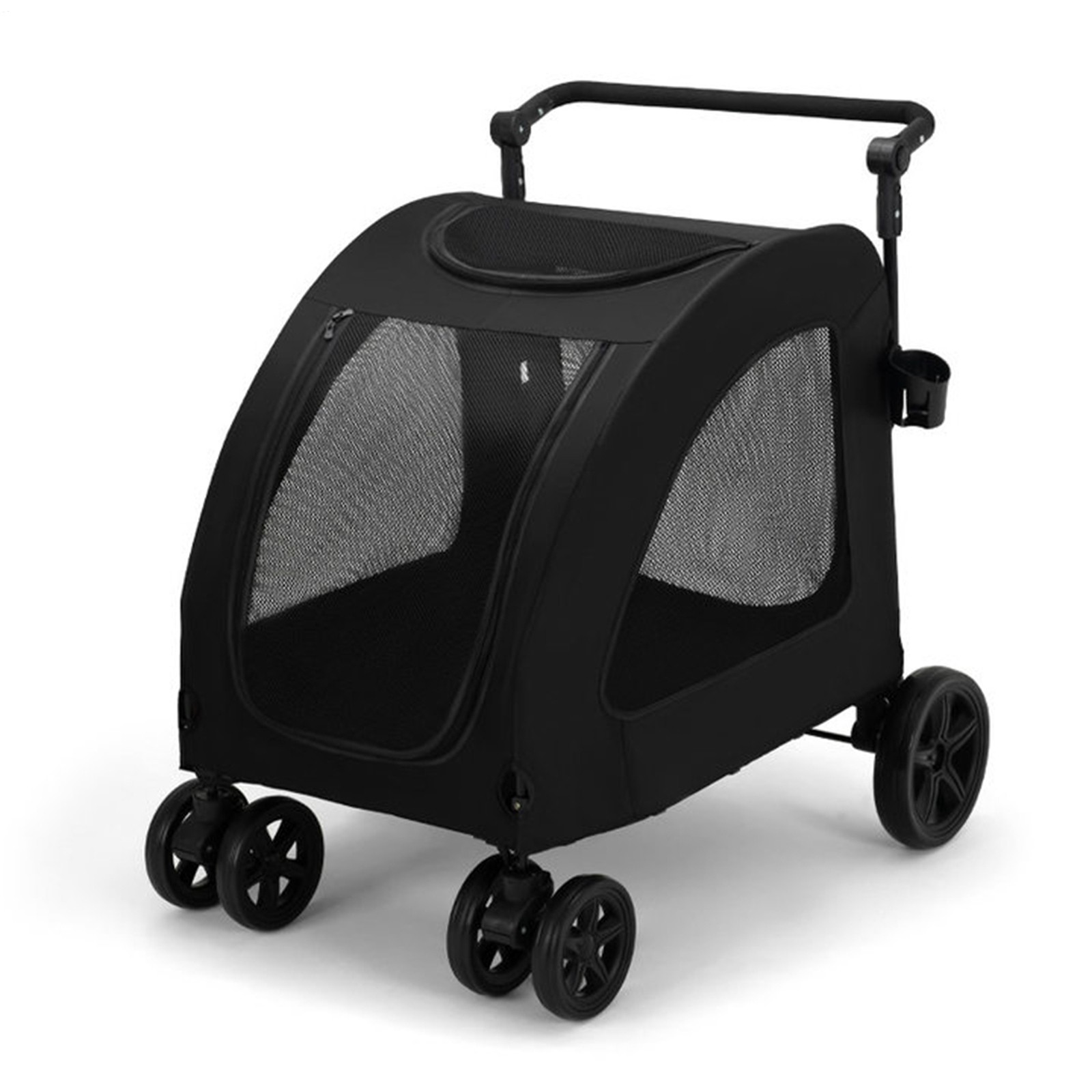 Foldable XX-Large Dog Mobile Stroller Pet Carriage Cart Jogger Holds Up To 220lb