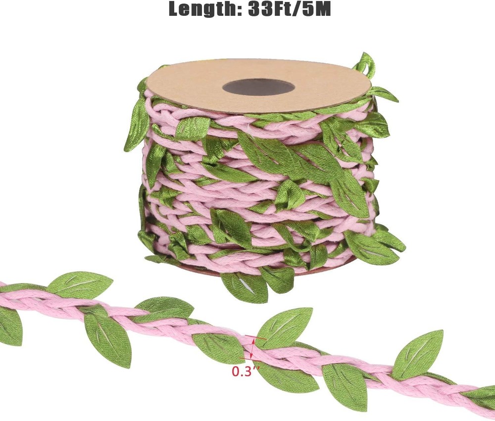 Soleebee 2 Rolls 5.5 Yards Artificial Vines Fake 2 - Pink