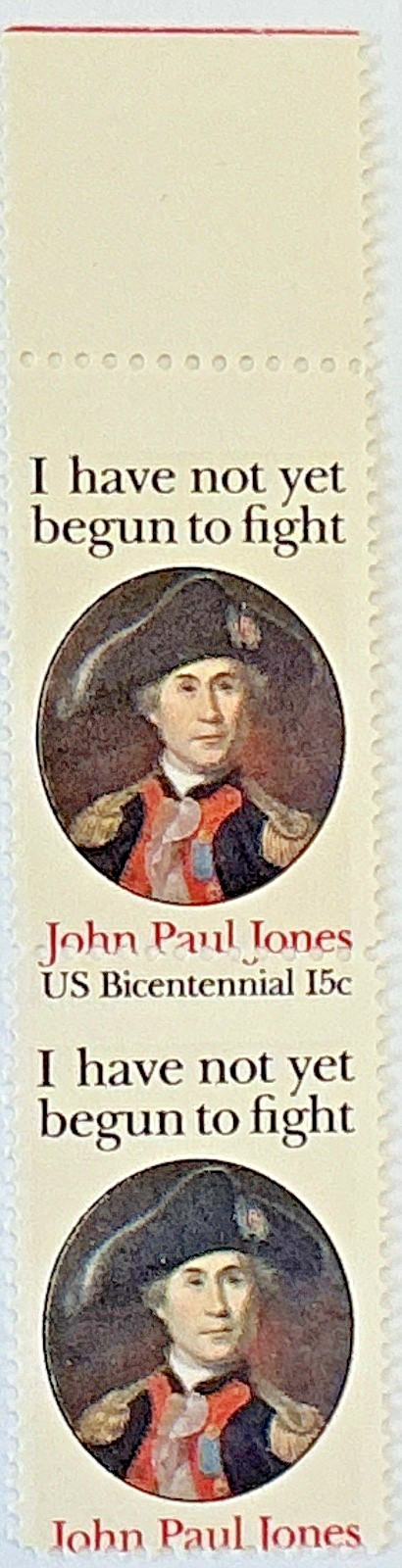 1789 John Paul Jones NO DENOMINATION ERROR MNH 1979