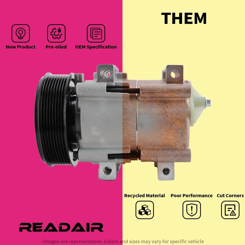 A/C Compressor Compatible With 2011-2021 Vehicles