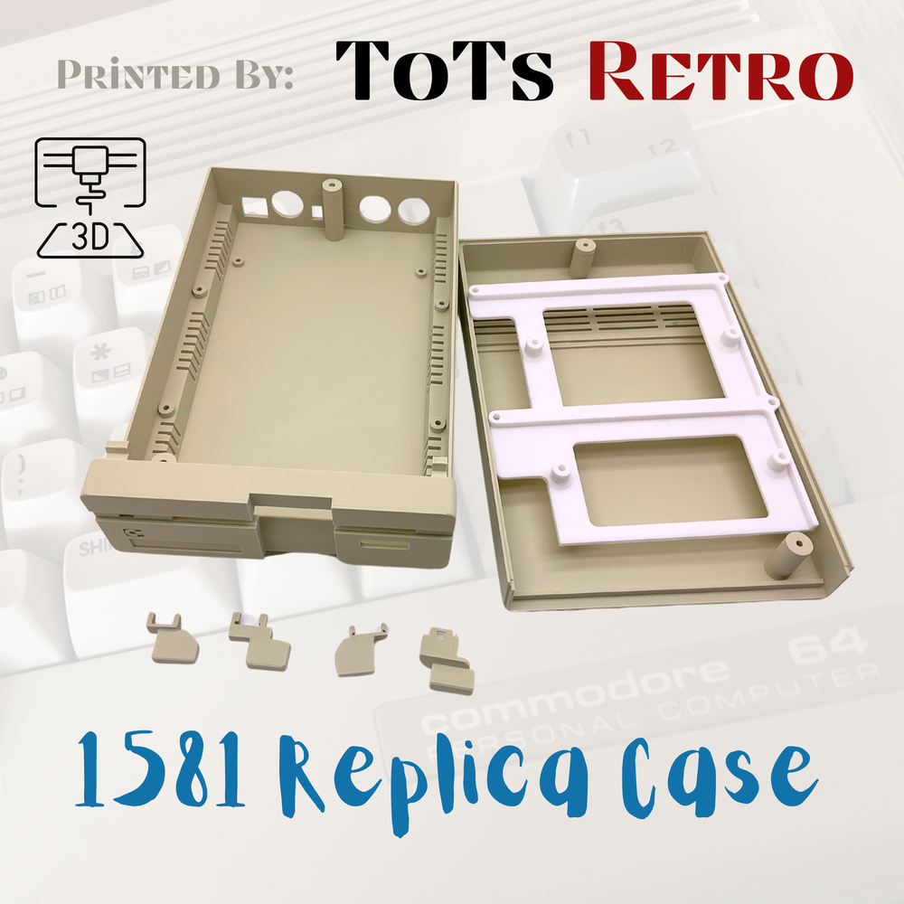 Commodore 1581 Replica Case 3d Printed For Commodore c64 or c128 CBM Computer