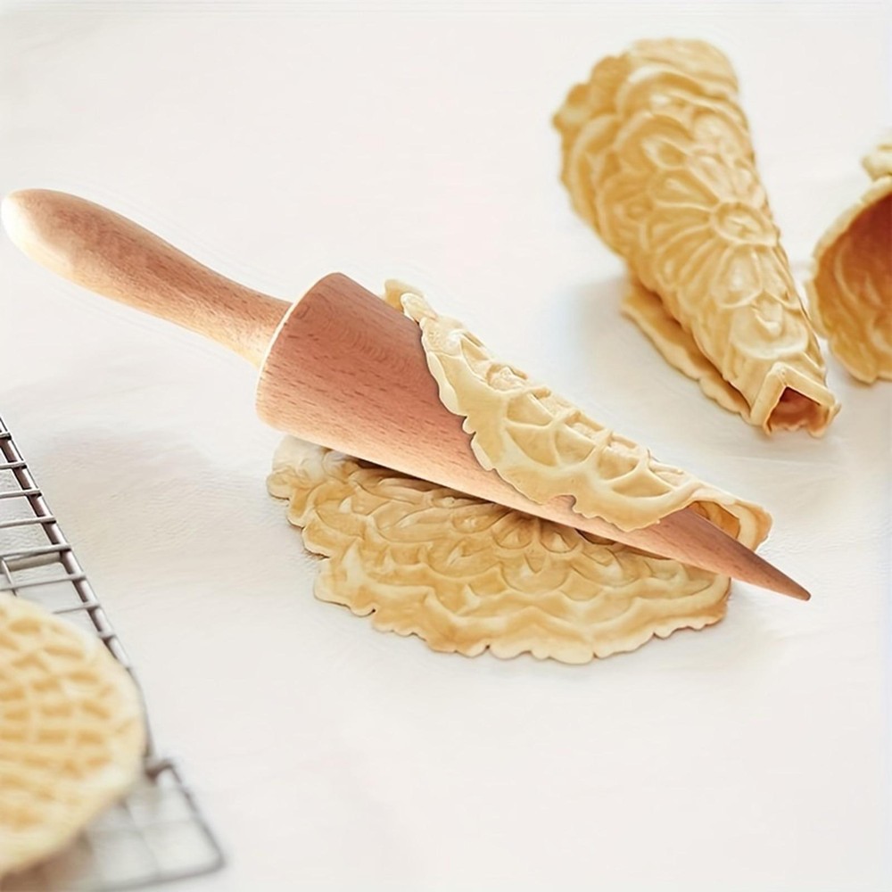 Ice Cream Cone Maker Omelet Waffle Roller Baking Decorating Tools Lightweight