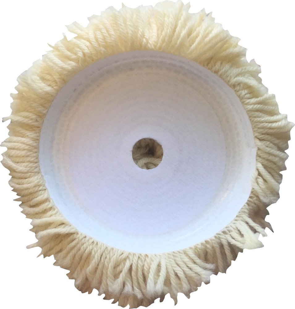 SM Arnold 6" Wool Compounding and Buffing Pad Hook & Loop 57360