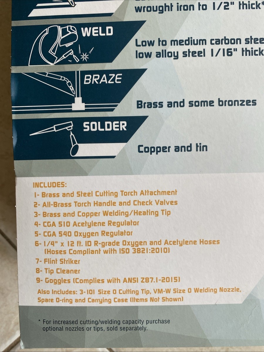 NEW OLSEN Medium Duty Oxy/Acetylene Welding Kit 64408