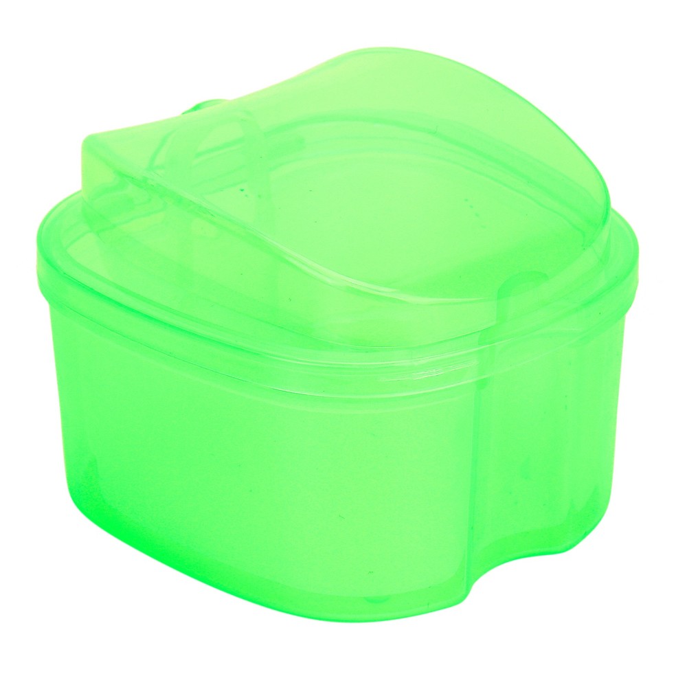 Denture Bath Case Box Soak Container Colored False Teeth Storage Box With