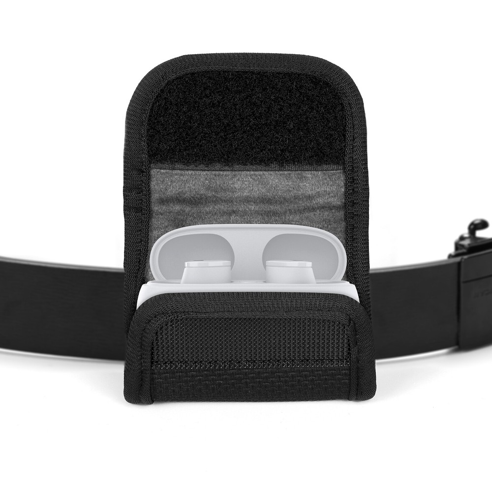 Geekria Earbuds Pouch with Belt Loop Compatible with Beats Studio Buds