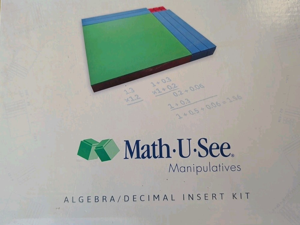 Math-U-See Manipulatives Algebra/Decimal Insert Kit
