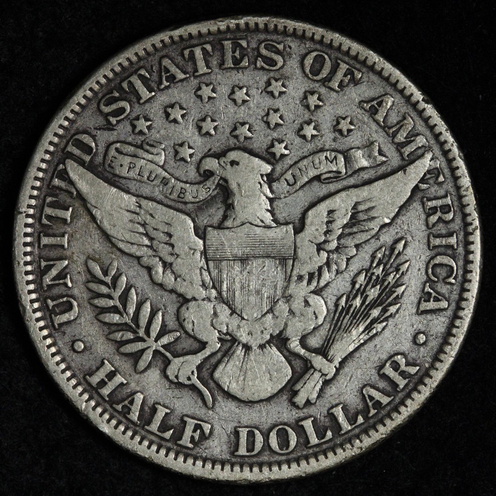 1902 Barber Silver Half Dollar FINE/VF E352 VIJES