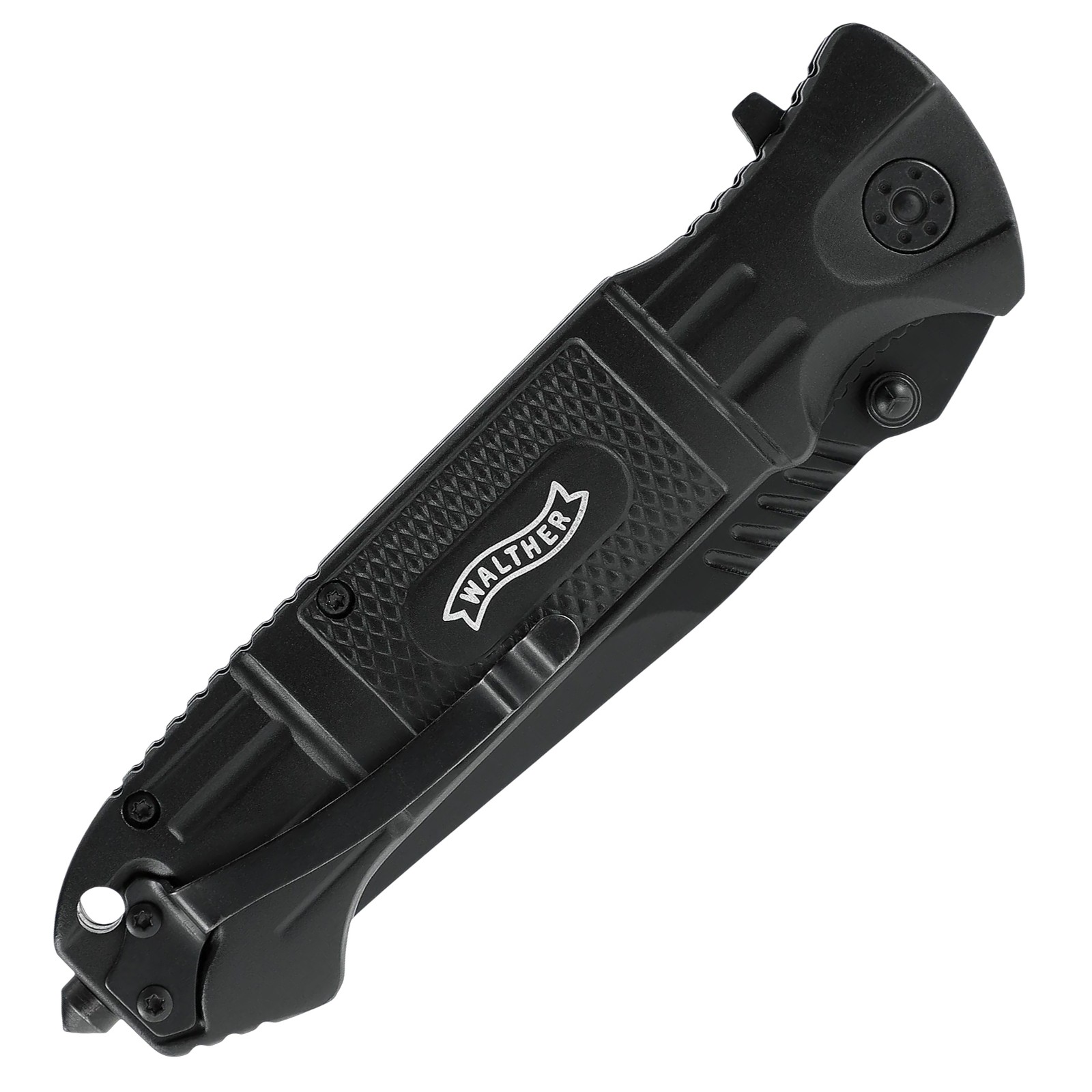 Walther BTTK Black Tac Tanto Folding Knife 4" 440 SS Partial Serrated 5.071