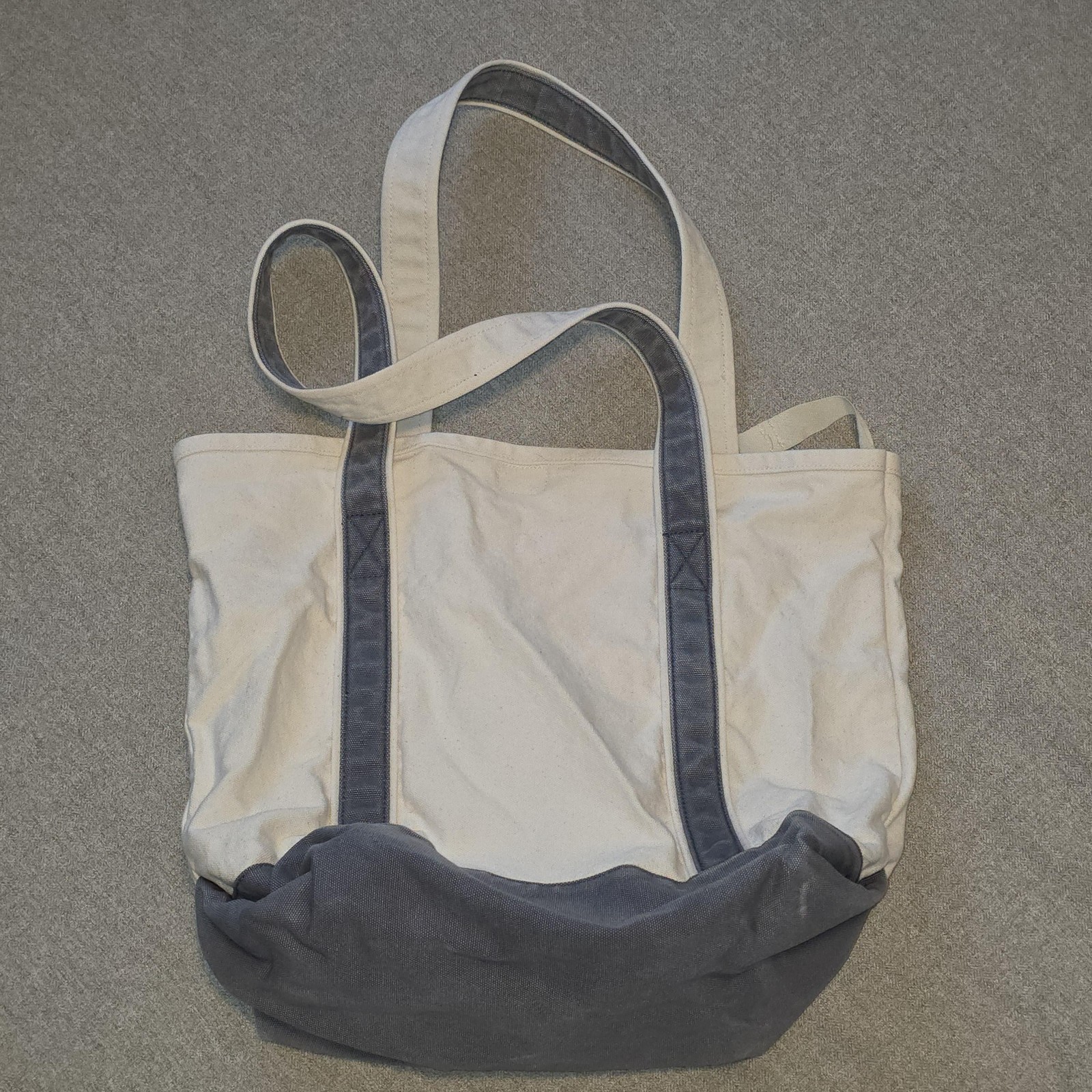 Disney Walt Disney World Mickey Mouse Large Beige Canvas Logo Tote Shoulder Bag