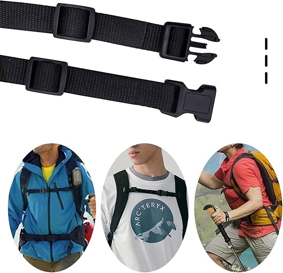 Adjustable Backpack Chest Strap Replacement Backpack Waist Strap Sternum Strap C