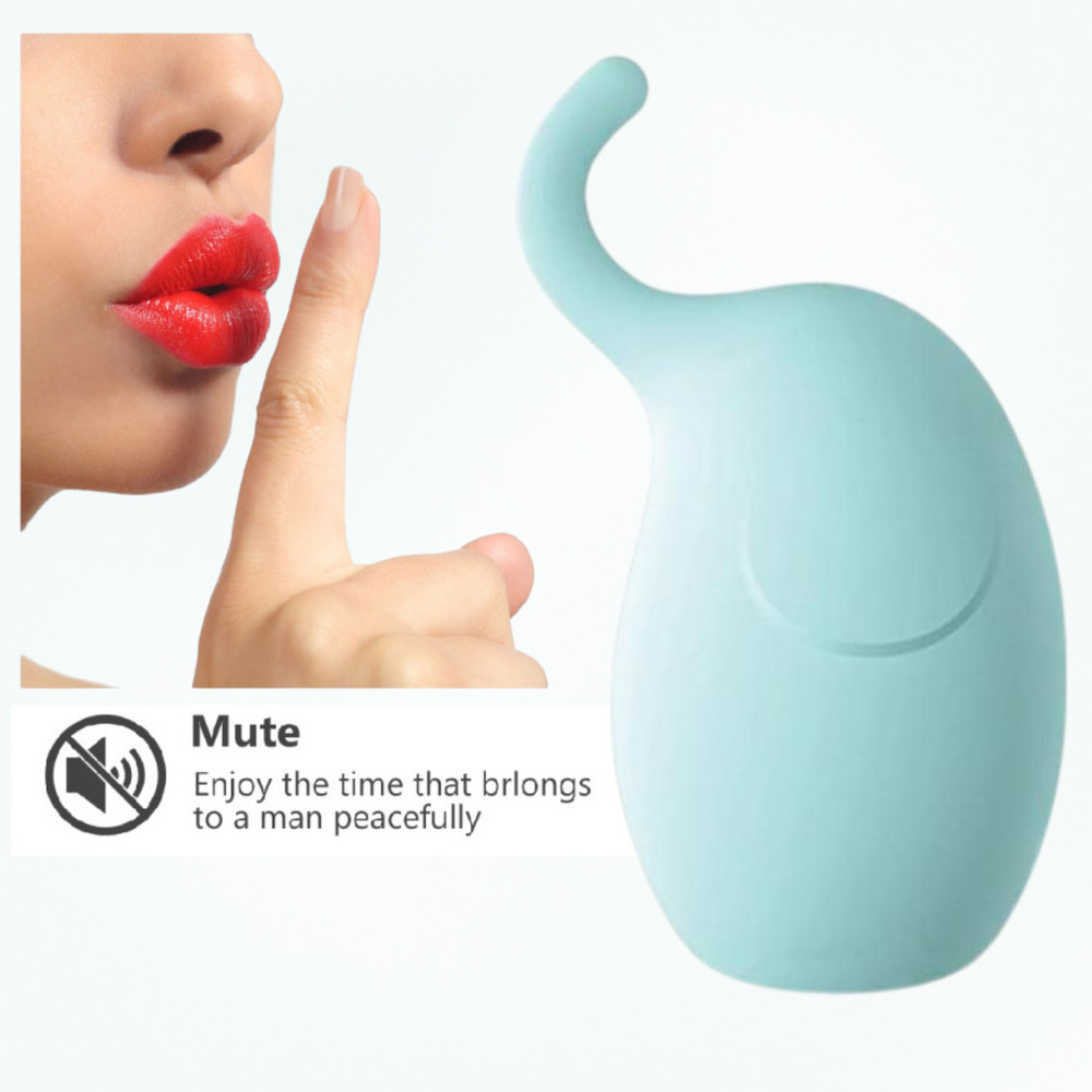 Rechargeable Powerful Vibrating Stimulator with Trunks Vibrator Orgasm Teaser