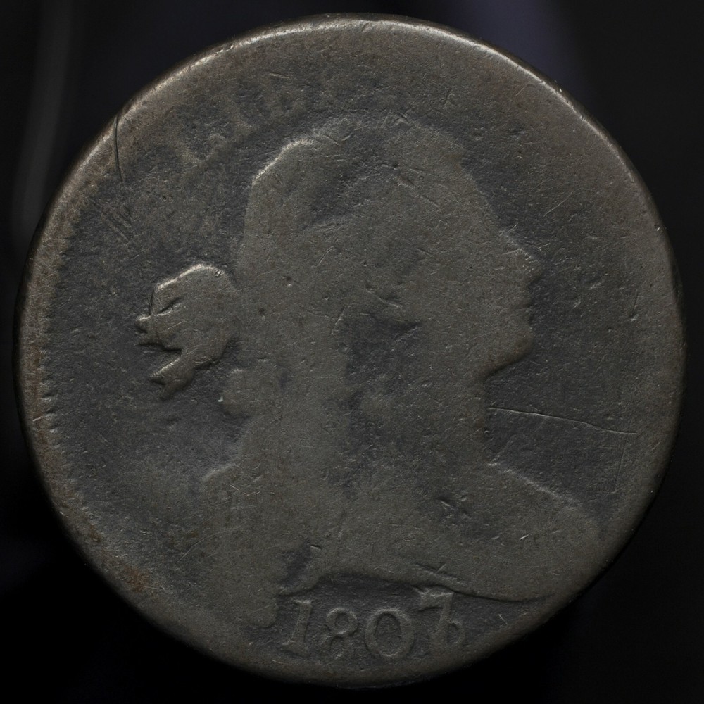 1807/6 Draped Bust Large Cent -- Good Condition