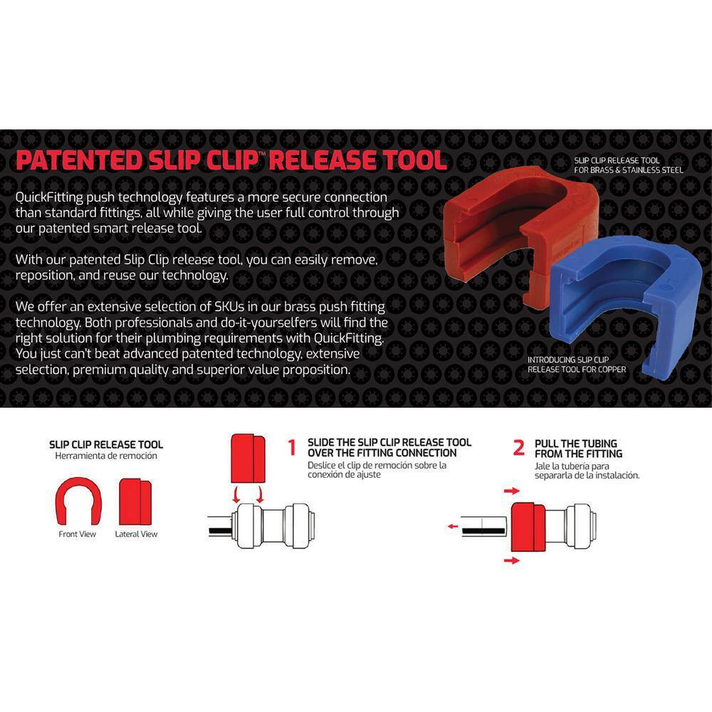 QUICKFITTING 1 in. Push-to-Connect Brass Push Cap (End Stop) Fitting
