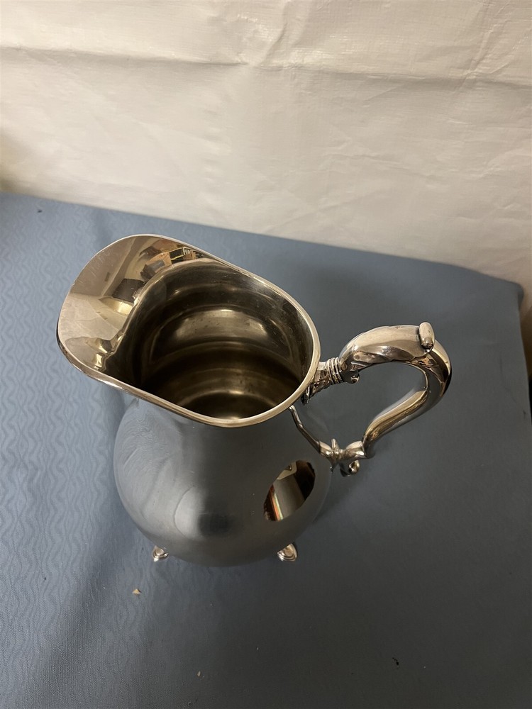 Lovely International Silver Co. King George Silverplate Pitcher Nice!!