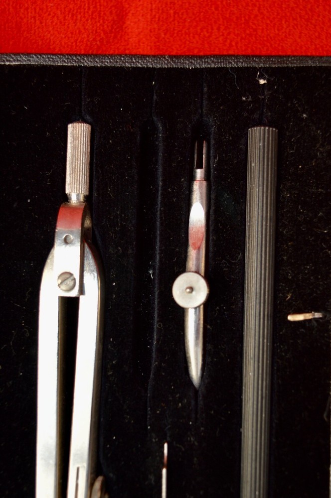 VINTAGE FIVE PIECE TECHNICAL DRAWING SET - 1960s/70s - POSSIBLY INCOMPLETE