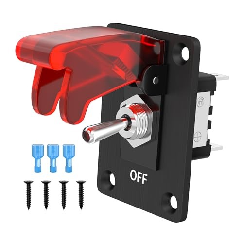 Toggle Switch 12V DC 20A Toggle Switch 3 Pin ON/Off SPST LED Lighted