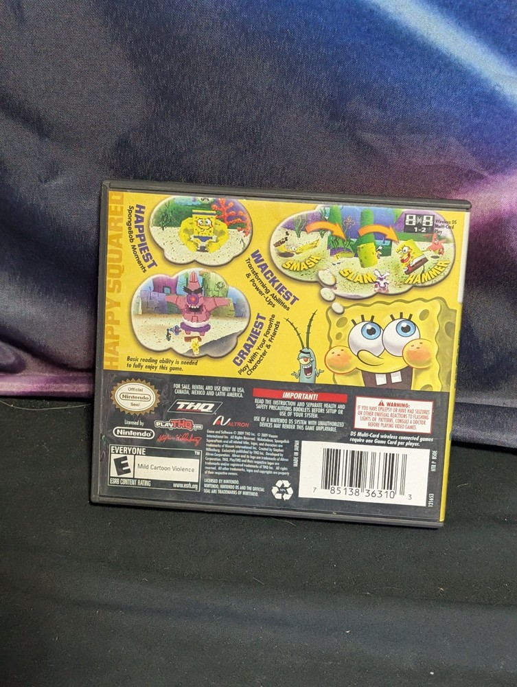 Case Only Spongebob's Truth Or Square - Nintendo DS No Game
