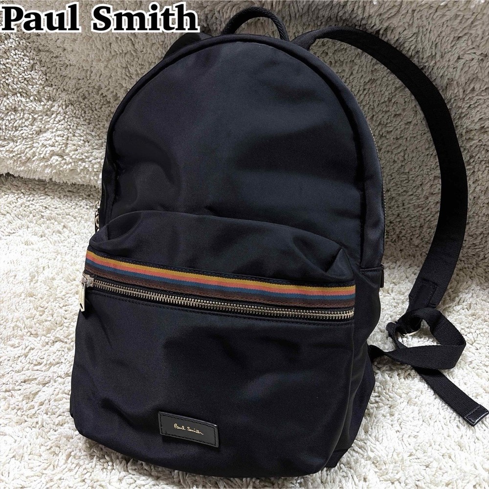Paul Smith Multistripe Nylon Backpack A4 From Japan
