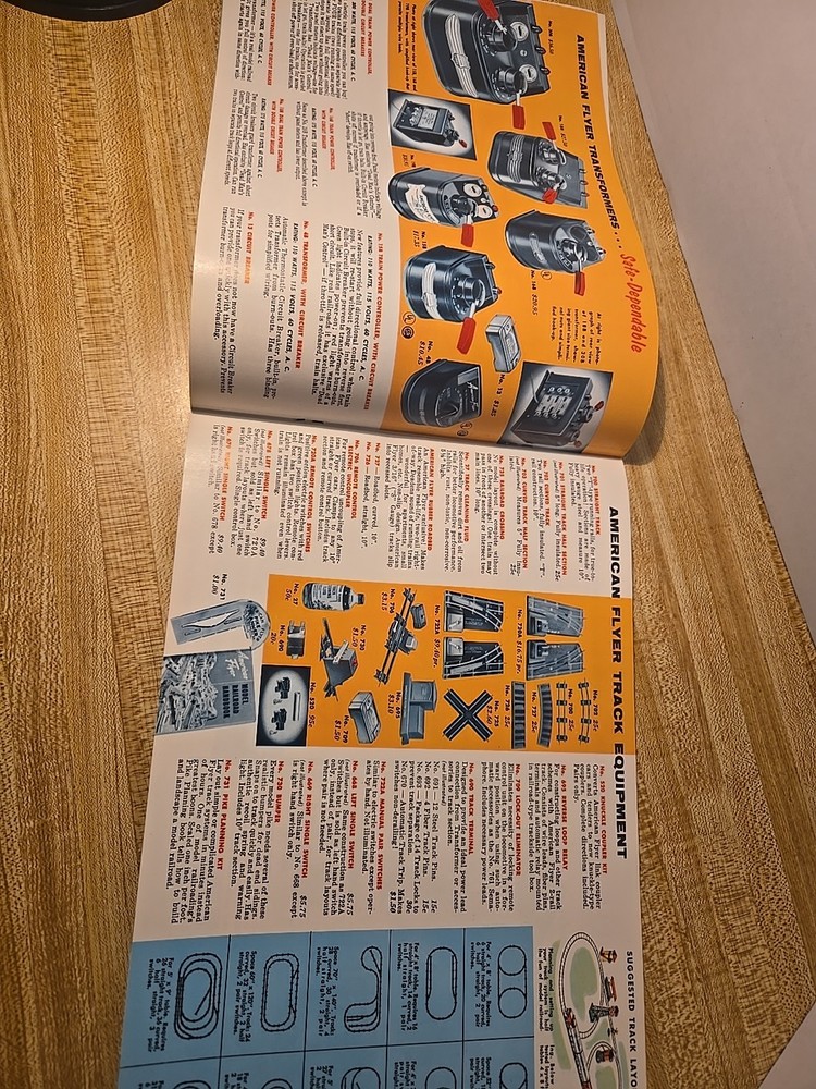 AMERICAN FLYER GILBERT TRAINS CATALOG 1955