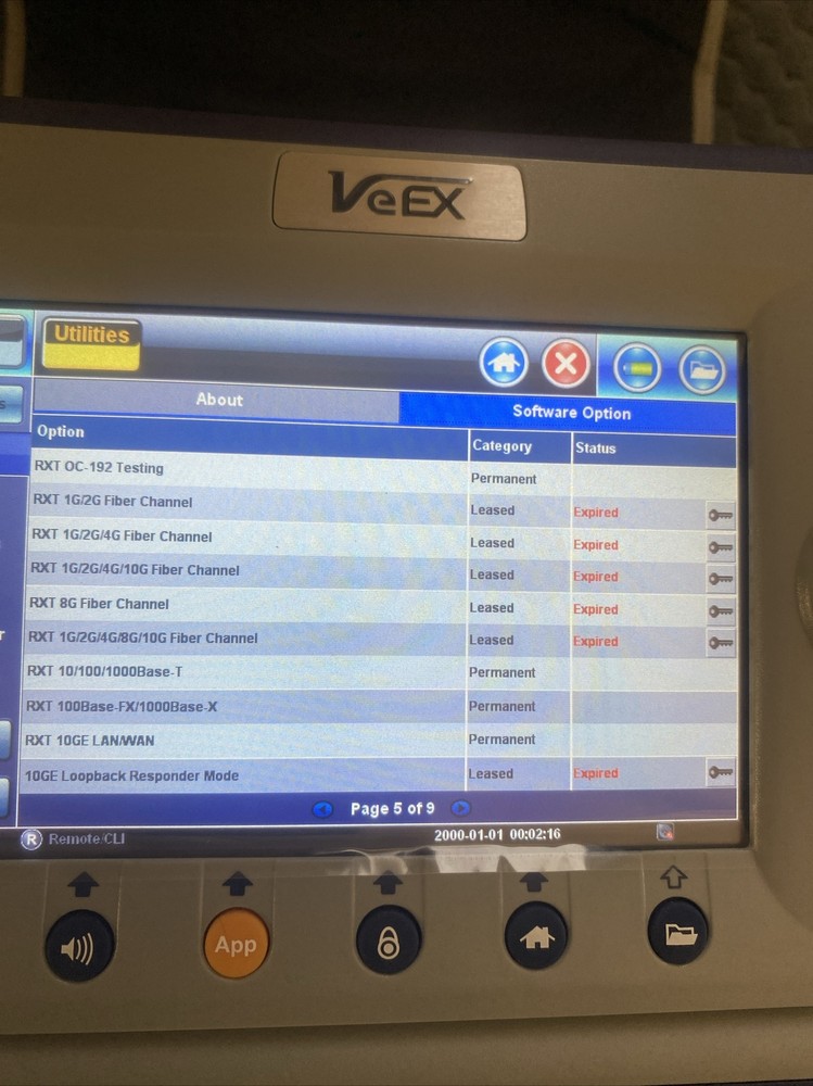 VeEX RXT RXT-3000 Combo Test Module