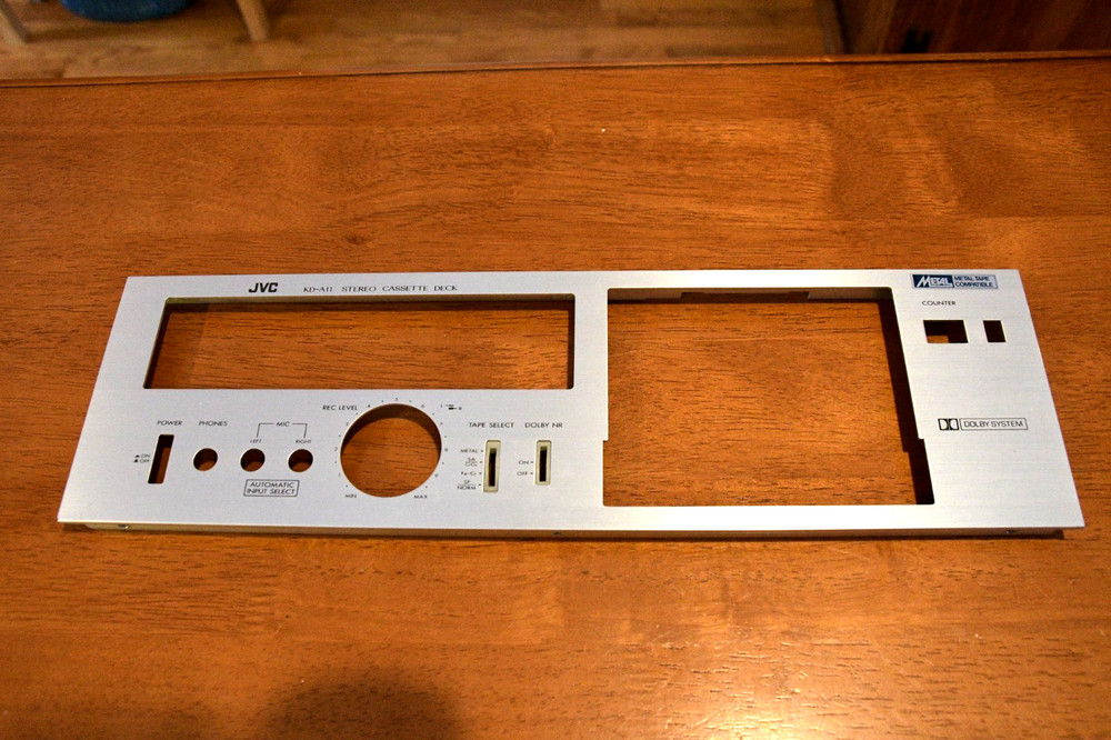 JVC KD-A11 Cassette Deck Face Plate