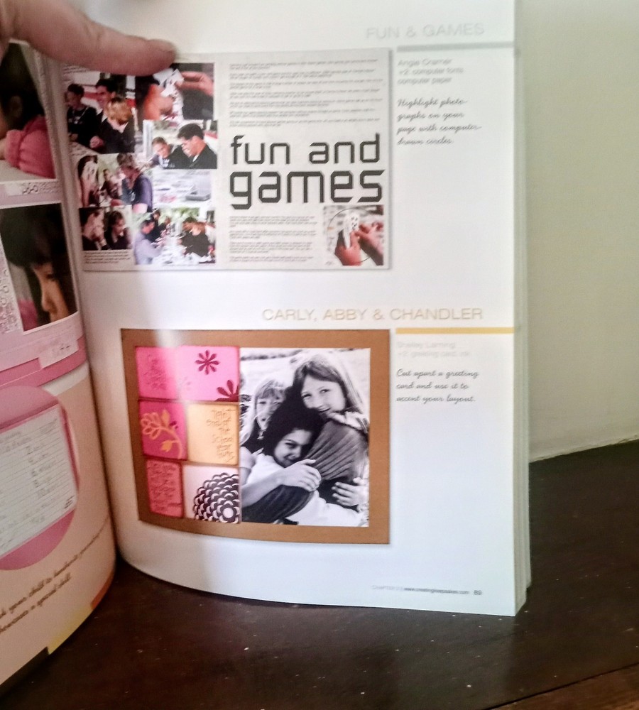 two scrapbooking instructional/layout books. one has program CD included.