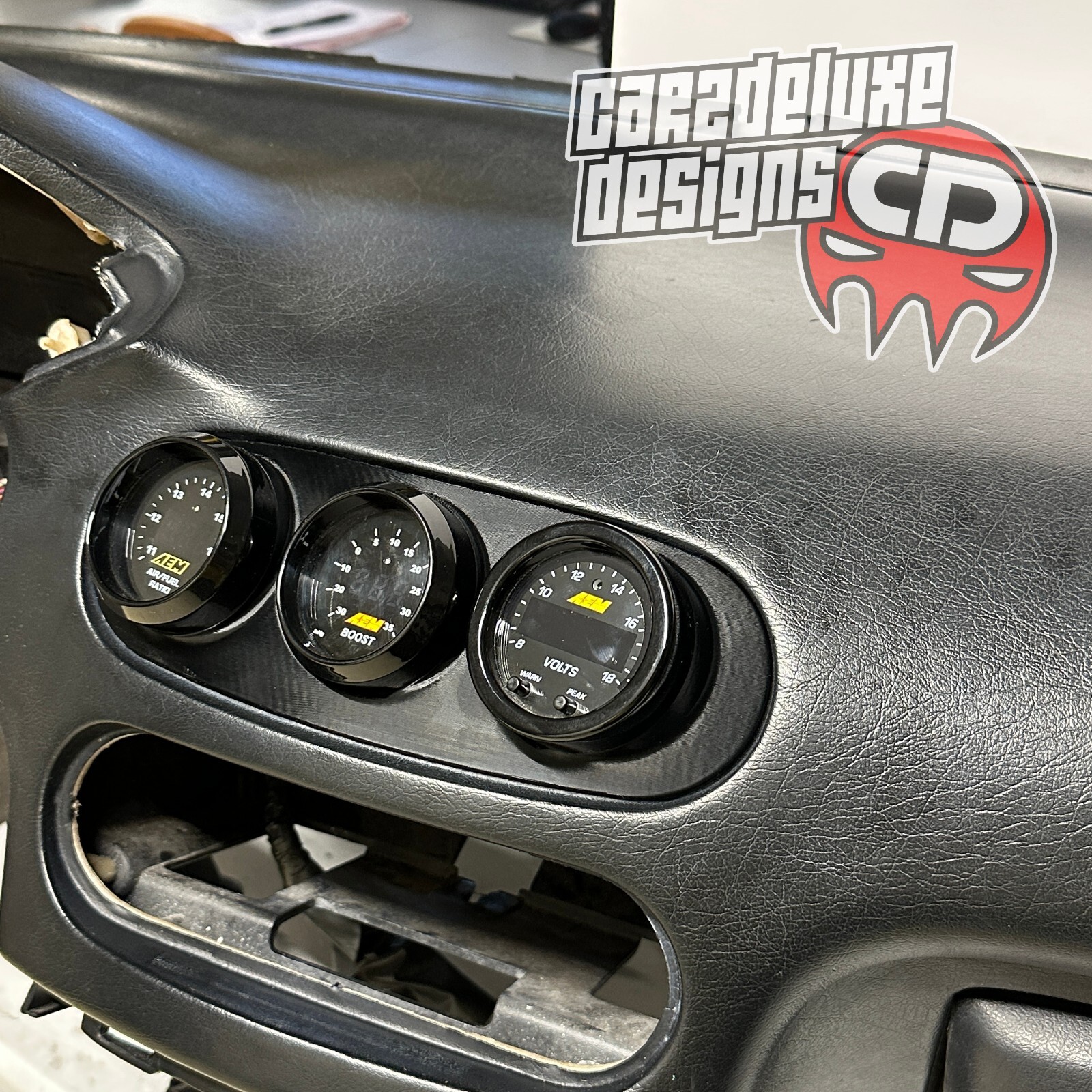 Triple gauge pod mount for 1992-1998 Del Sol replaces center vent