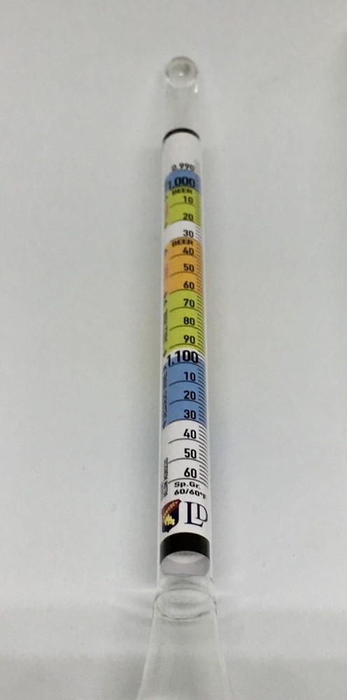 2 Triple Scale Beer Wine Precision Hydrometer Specific Gravity Brix Balling Case