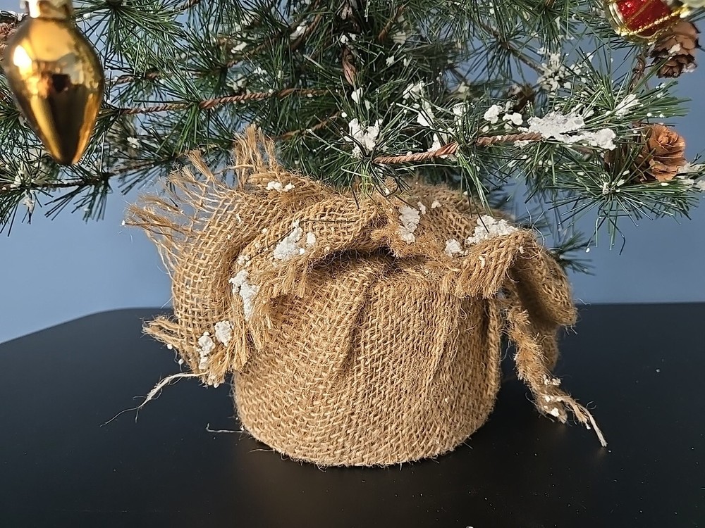 Tabletop Artificial Snowy Pine Christmas Tree 33"