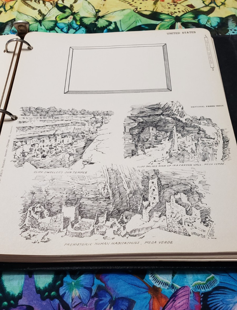 VINTAGE MACO PHILATELIC SERVICE UNITED STATES COMMEM PLATE BLOCK POSTAGE ALBUM