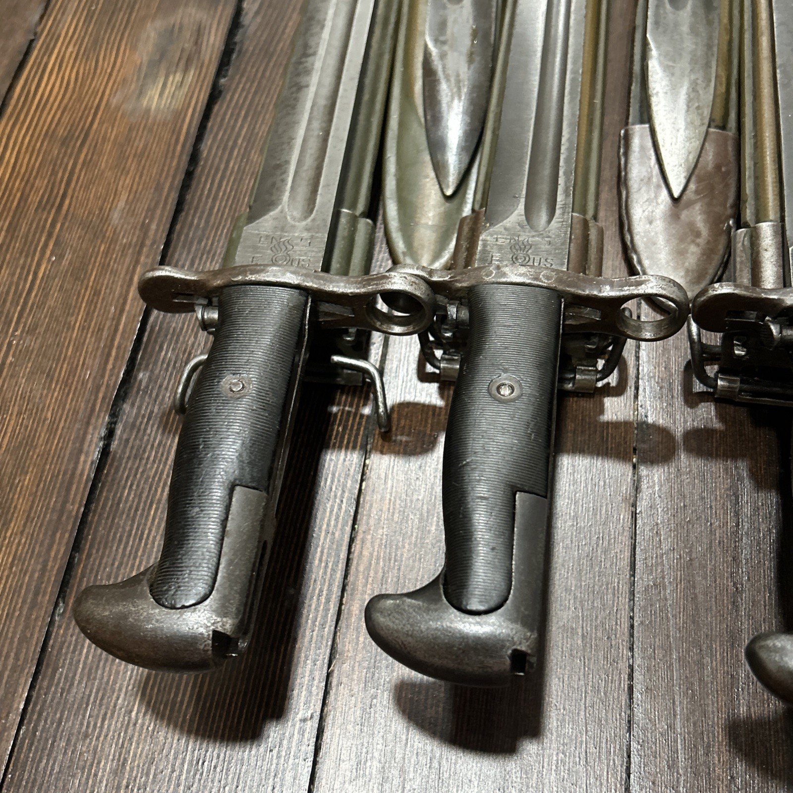 Original M1 Garand bayonet US marked w/ E-US scabbard also fits 1903 1903A3 NICE