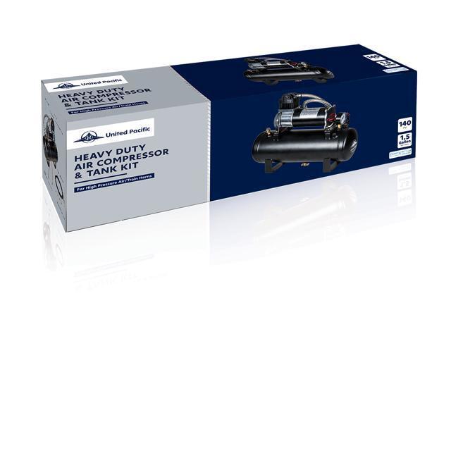 United Pacific Heavy Duty 12V 140 PSI Air Compressor & Tank Kit 46154