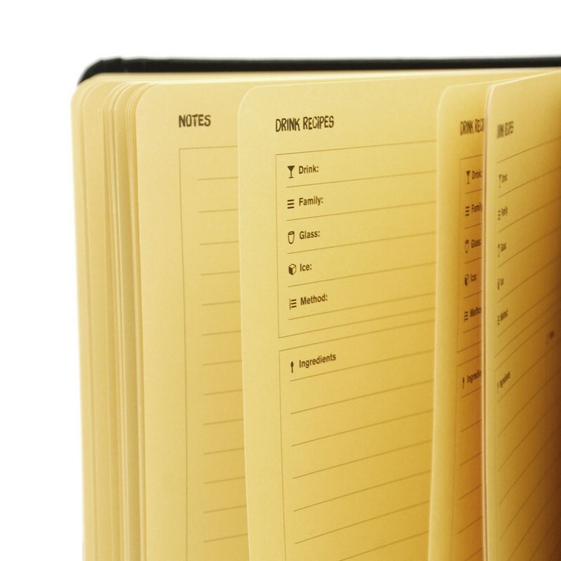 NIB Beautiful European Bartender School Black Bartender Notebook