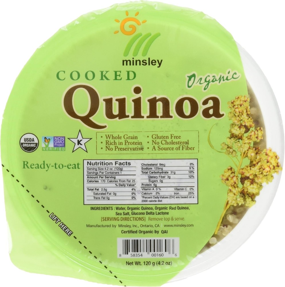 Minsley Cooked Organic Quinoa,. ()