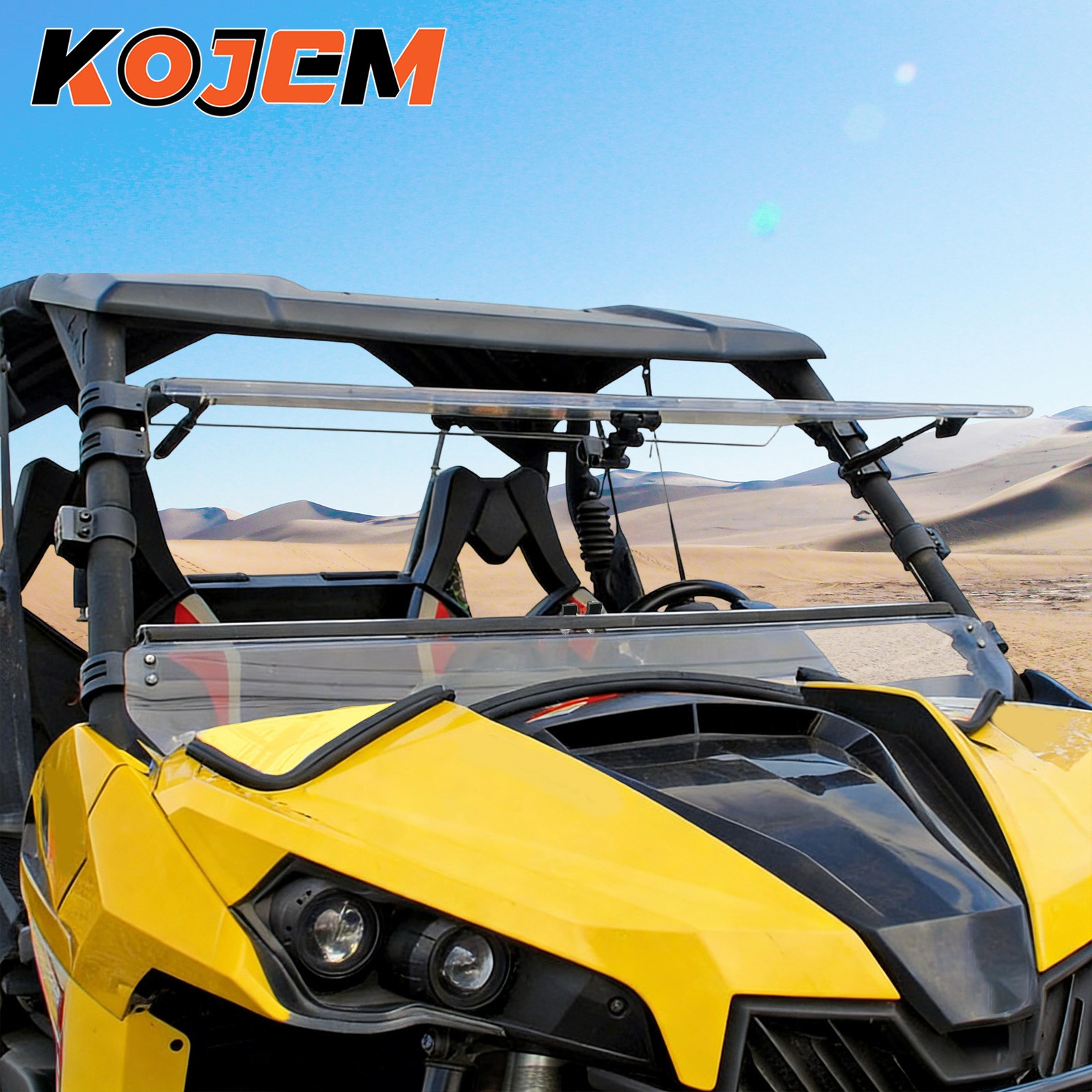 Clear Flip Windshield For 2013-2018 Can-Am Maverick 1000R/ Max 1000r/ Turbo