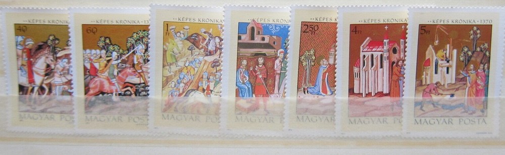 Hungary, #2105-11 Historical Paintings full set, 1971, MNH