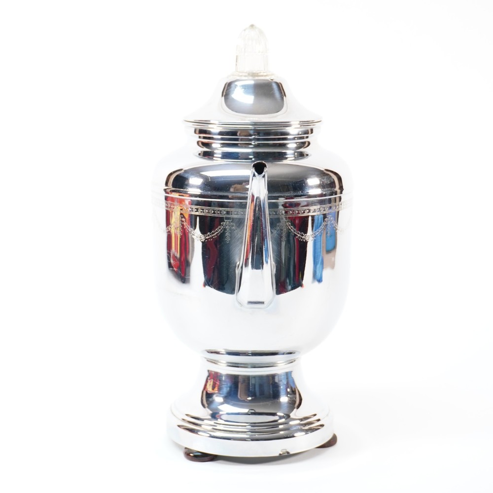 Vintage Classic Chrome Farberware coffee maker model 208