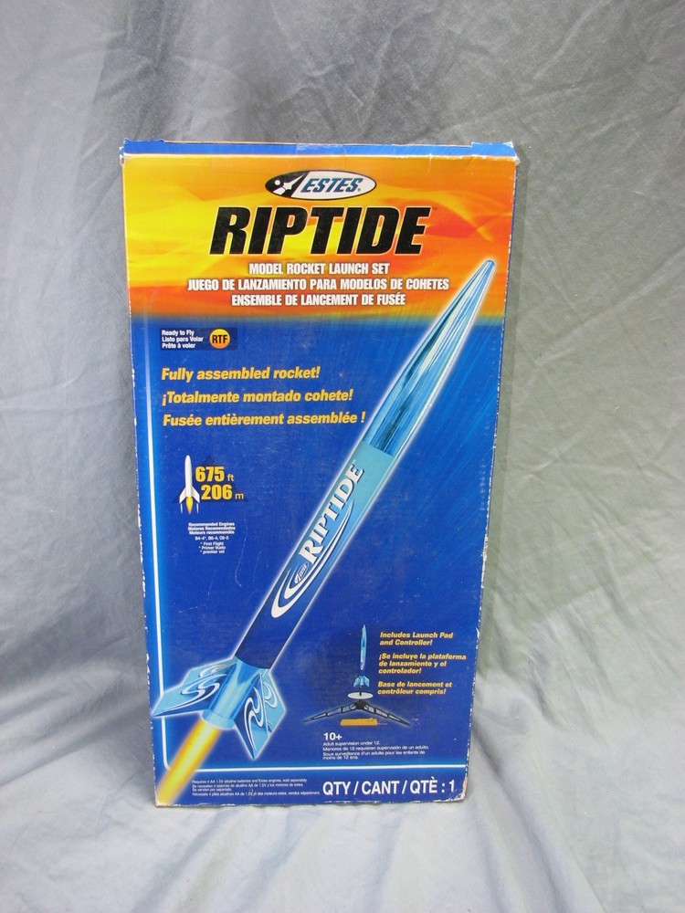 Estes Riptide Ready-To-Fly (RTF) Model Rocket Launch Set NEW FREE SHIP