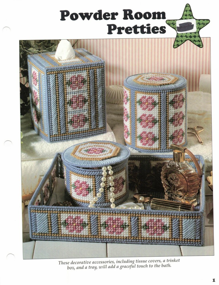 Powder Room Pretties Sampler Plastic Canvas Patterns By Leisure Arts