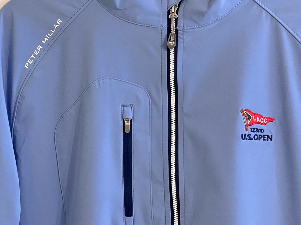 U.S. OPEN LACC PETER MILLAR BLUE GOLF JACKET LARGE NEW