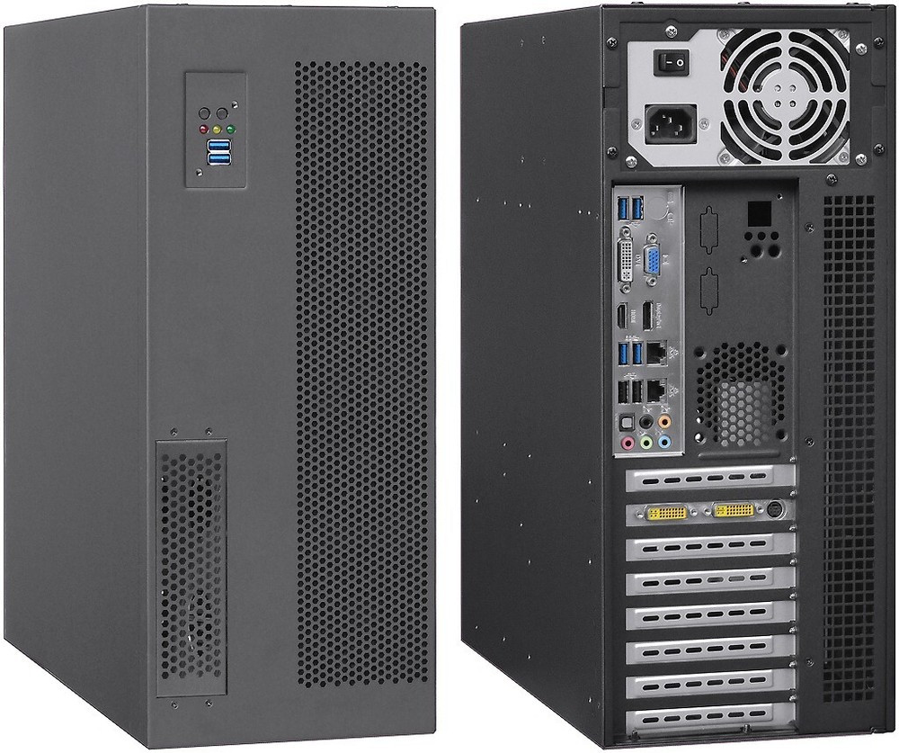 4U GPU Front Access Case (5.25"+4xHDDs) Rackmount Chassis (Redundant PS OK!) NEW