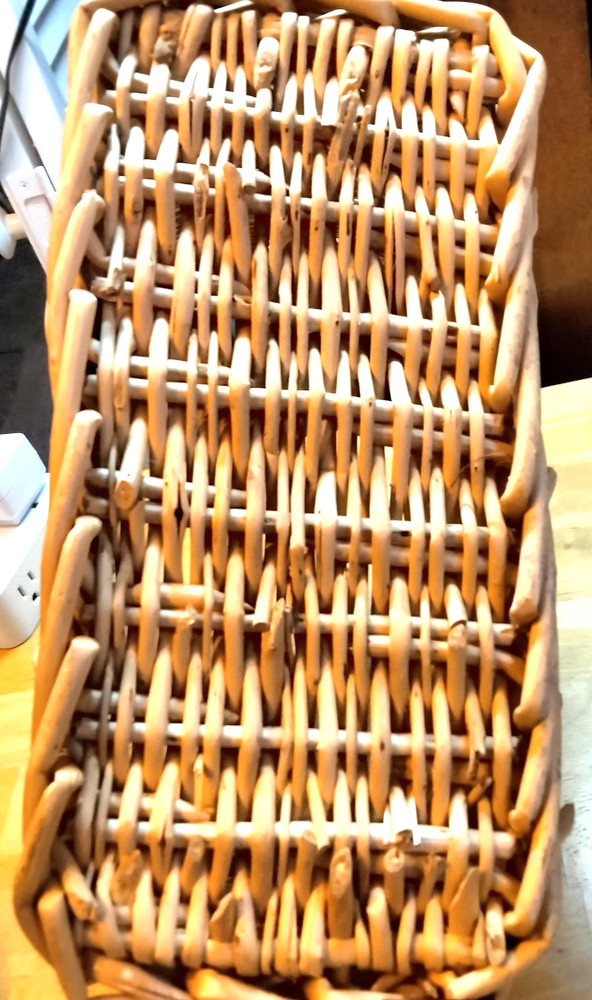 Wicker "Bicycle-Style" Basket 9"deep x 10" wide