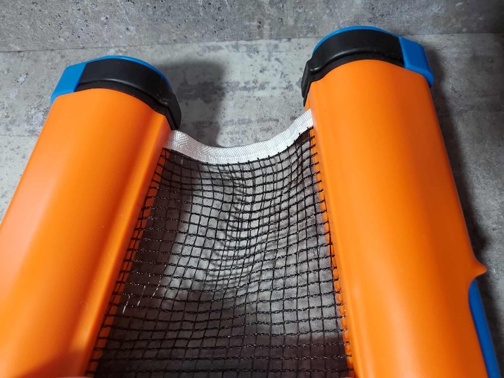 JP Winlook Orange & Blue Retractable Ping Pong Table Replacement Net Adjustable