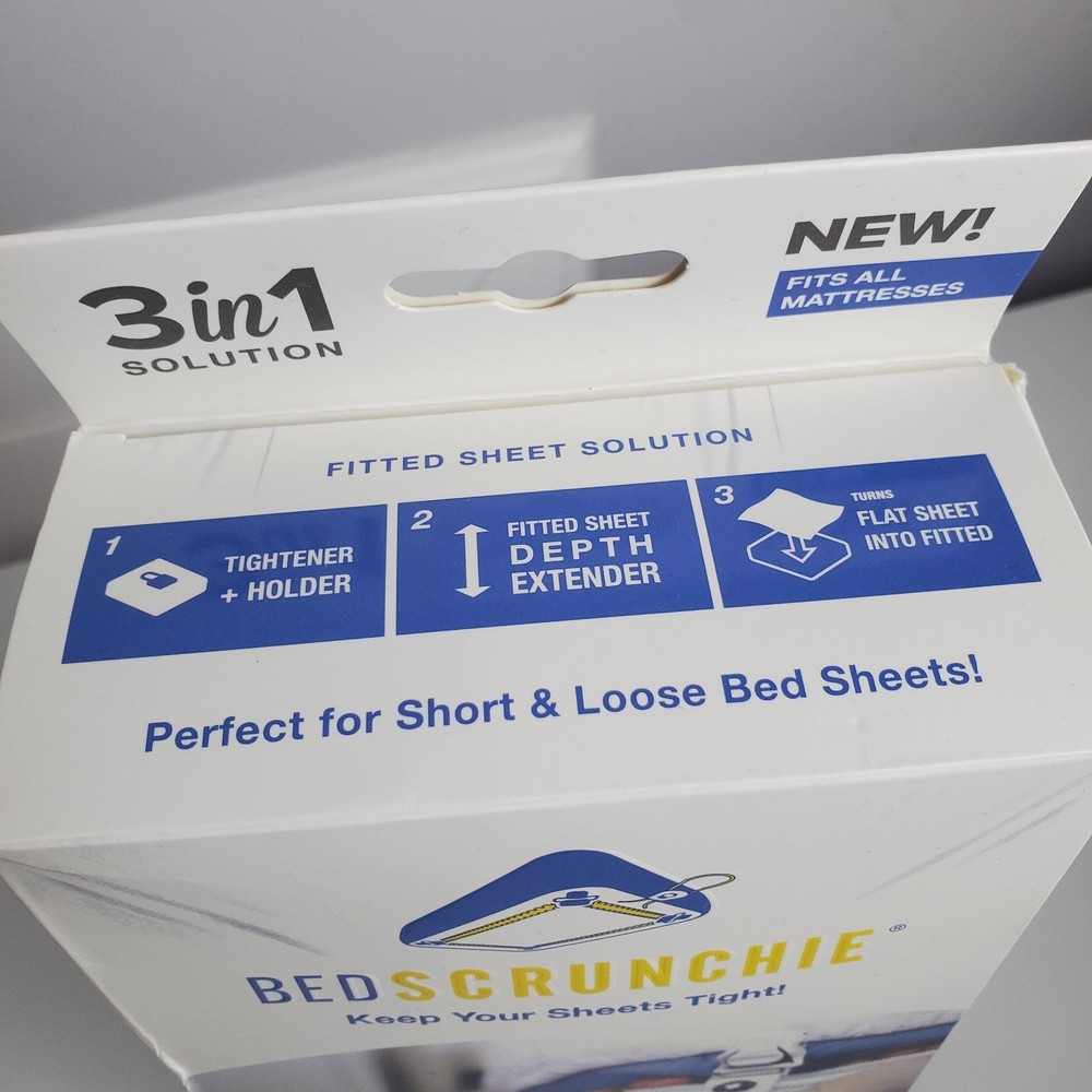 Bed Scrunchie - Ultimate Bed Sheet Holder Straps, 360 Bed Sheet Fastener.