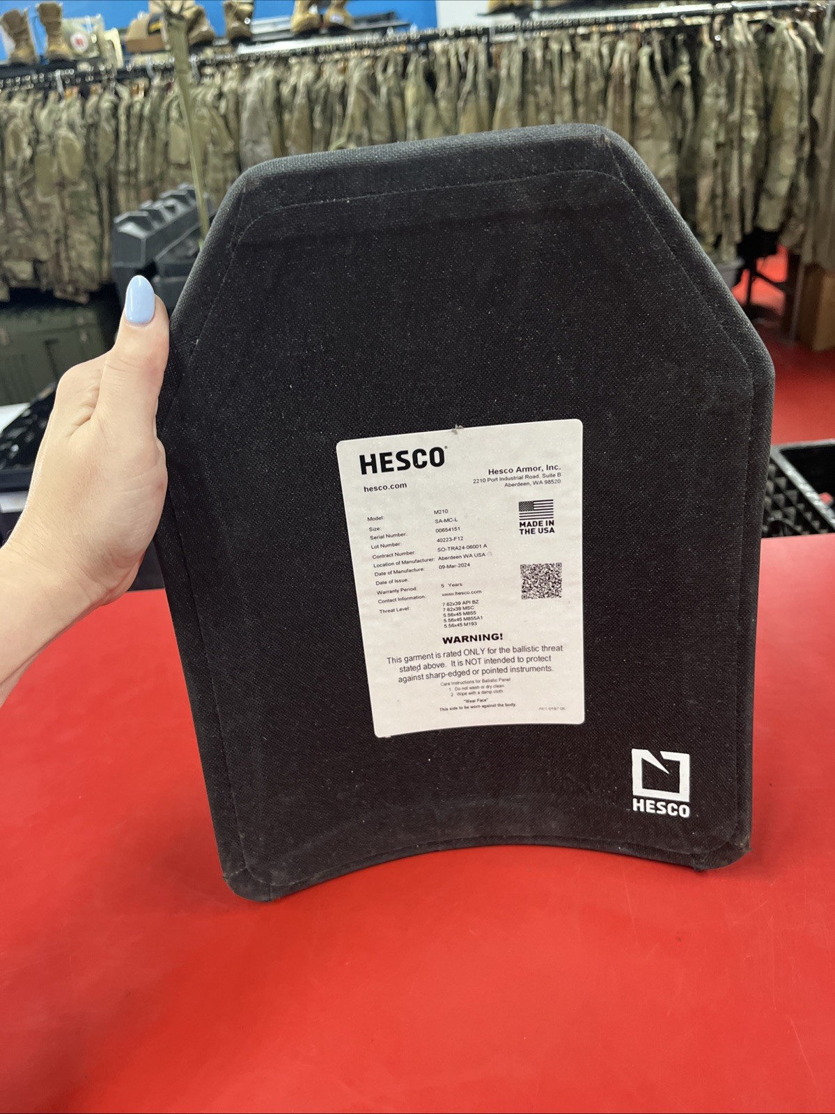 Hesco M210 Threat Plate Set 10x12 Shooters Cut Set 2024