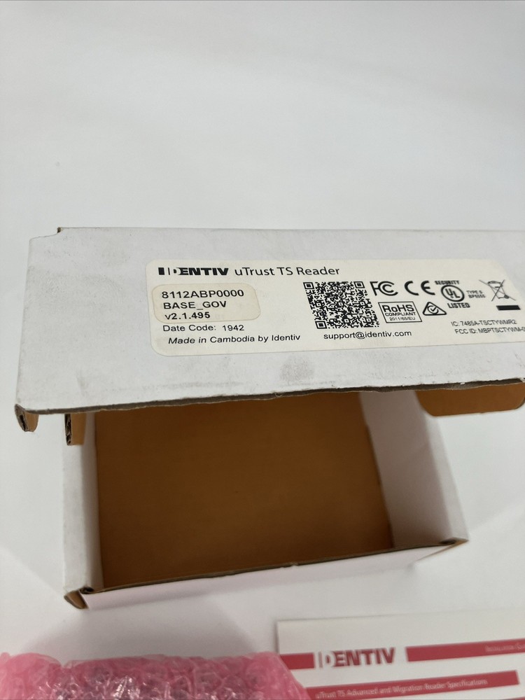 Identiv uTrust TS Migration Wall Switch Reader 8112ABP000 New Ships Fast
