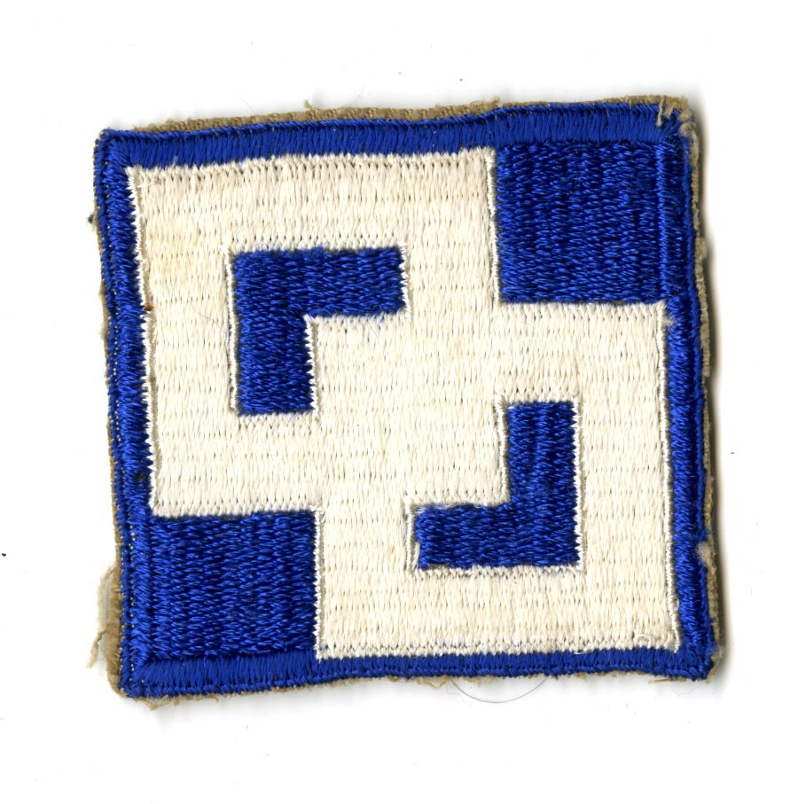 2nd Service Command White Back Patch WWII Vintage New York New Jersey